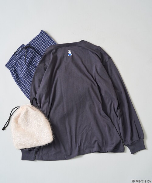 FREAK'S STORE tシャツ miffy フードプリント ロンT/ミッフィー