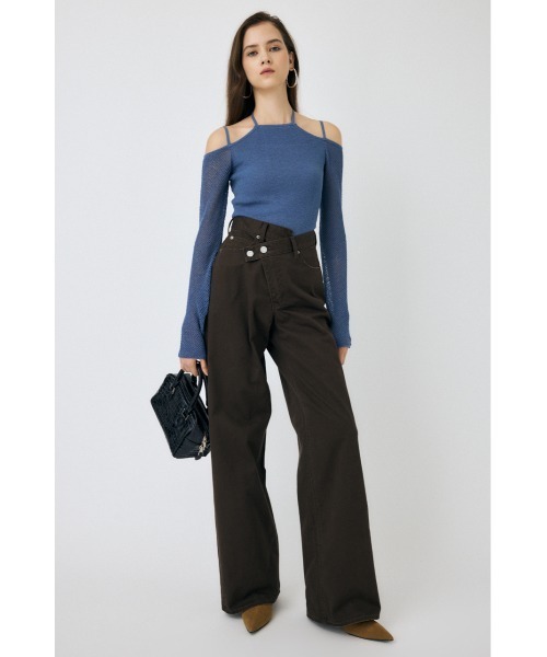 MOUSSY チノパン 「25年AW新作」CROSS CHINO WIDE STRAIGHT