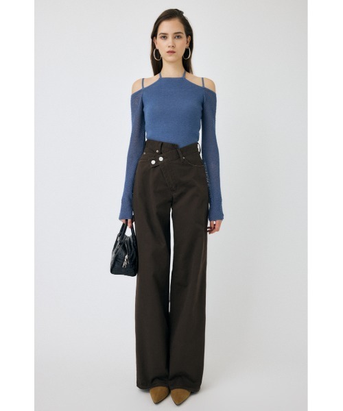 moussy CROSS CHINO WIDE STRAIGHT ブラウン 1 MOUSSY | CROSS CHINO WIDE STRAIGHT (ワイド ) |SHEL'TTER WEBSTORE