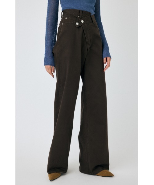 MOUSSY（マウジー） チノパン CROSS CHINO WIDE STRAIGHT レディース