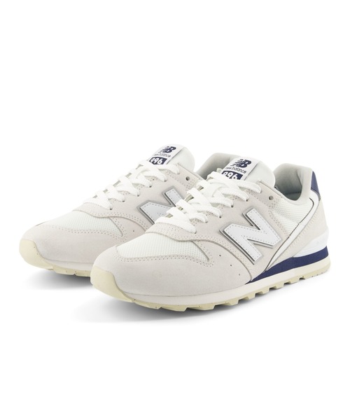 「New Balance」 ローカットスニーカー 24.0cm ライトグレー レディース