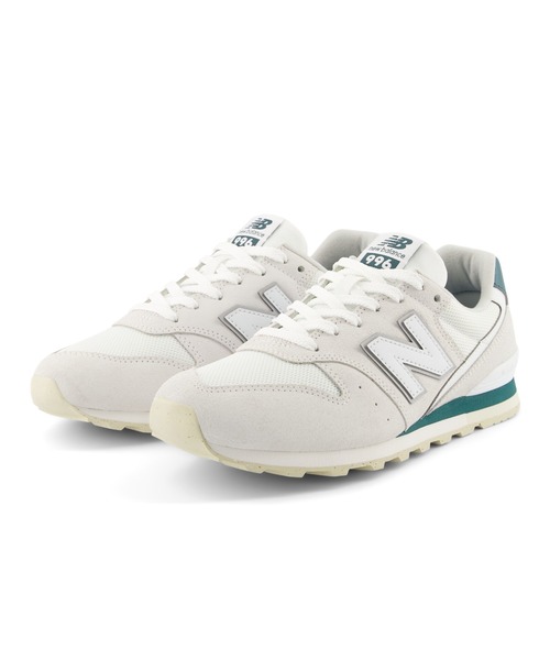 「New Balance」 ローカットスニーカー 24.0cm ライトグレー レディース