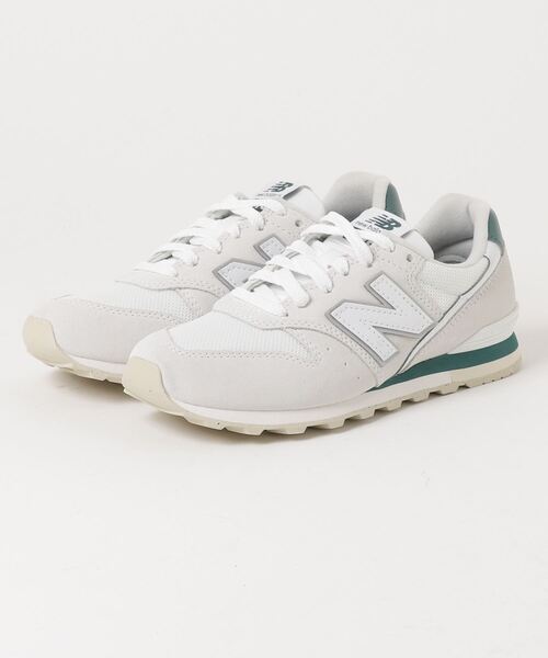 「New Balance」 ローカットスニーカー 24.0cm ライトグレー レディース