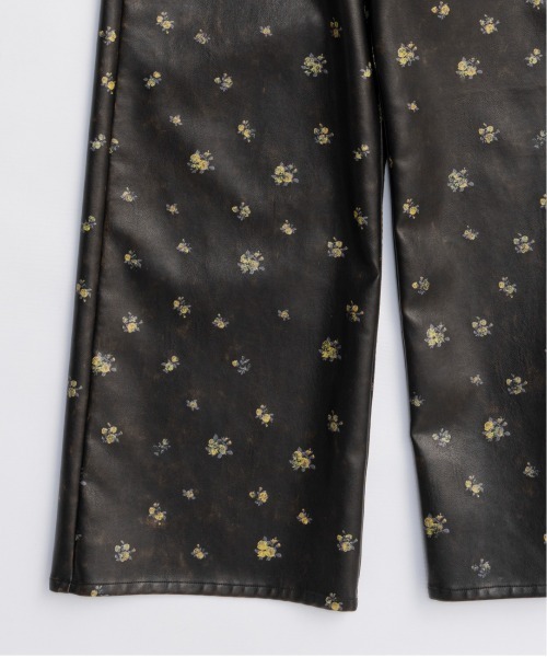 MAISON SPECIAL（メゾンスペシャル） パンツ Vegan Leather Flower