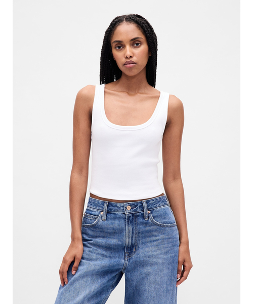 GAP（ギャップ） タンクトップ ノースリーブ ウォッシュド リブ