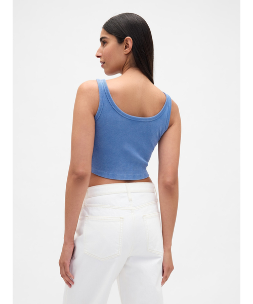 GAP（ギャップ） タンクトップ ノースリーブ ウォッシュド リブ