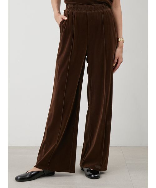 Mila Owen（ミラオーウェン） パンツ 「セットアップ対応」ベロアSET