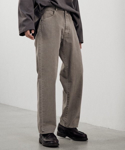 「WYM LIDNM」 加工デニムパンツ M ブルー メンズ