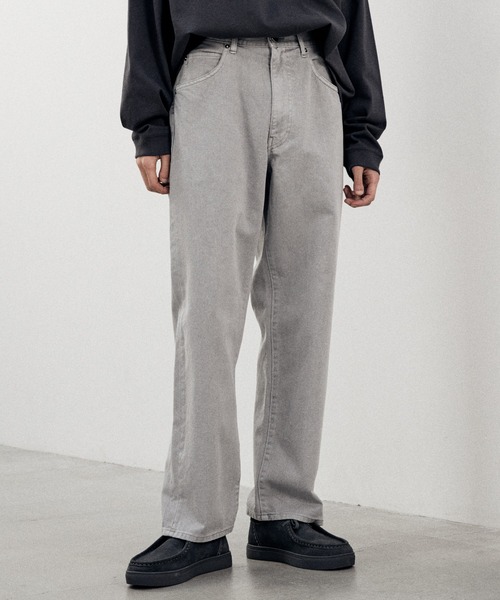 「WYM LIDNM」 加工デニムパンツ M ブルー メンズ