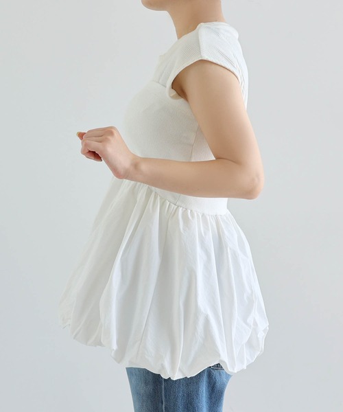 cygne シーニュ Annie ビスチェ ベアトップ ペプラム Aライン 1 ka-mj11701.jpg