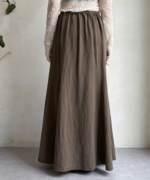 DOUDOU(ドゥドゥ) ピグメントライクフレアスカート セットアップ対応】ピグメントライクフレアスカート | DOUDOU