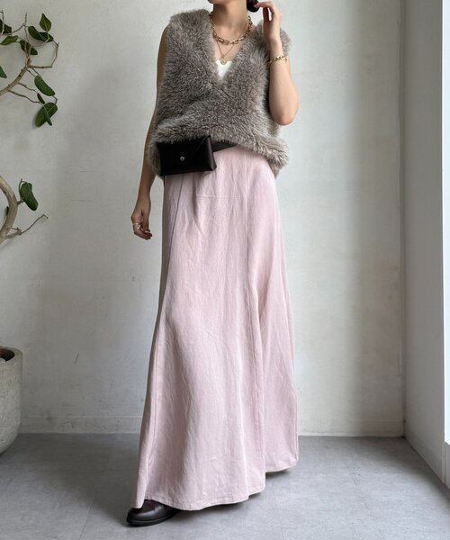 DouDou（ドゥドゥ） スカート 「セットアップ対応」ピグメントライク