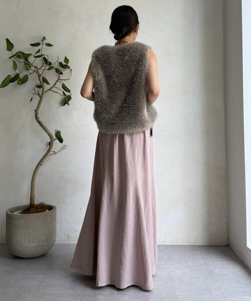 DOUDOU(ドゥドゥ) ピグメントライクフレアスカート セットアップ対応】ピグメントライクフレアスカート | DOUDOU