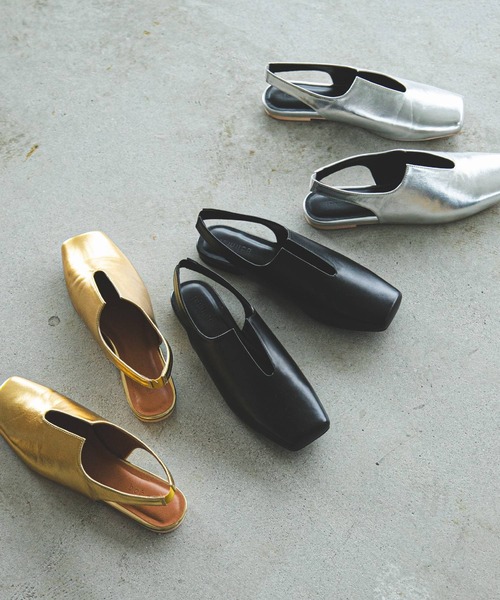 「bohmal」 フラットサンダル 23.5cm ブラック レディース_画像4