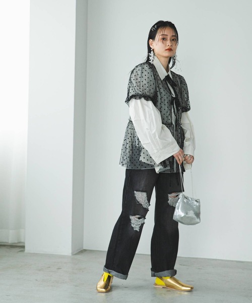 「bohmal」 フラットサンダル 23.5cm ブラック レディース_画像7