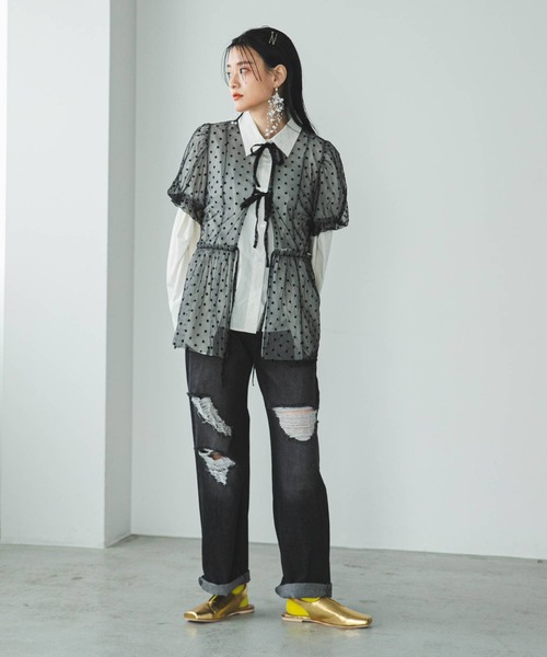 「bohmal」 フラットサンダル 23.5cm ブラック レディース_画像8