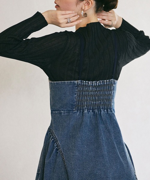 Audie a Muses（オーディア ミューズ） ワンピース デニムドッキング