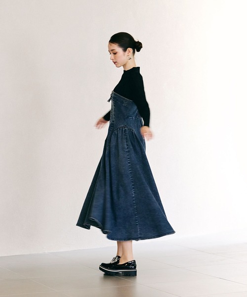 Audie a Muses（オーディア ミューズ） ワンピース デニムドッキング