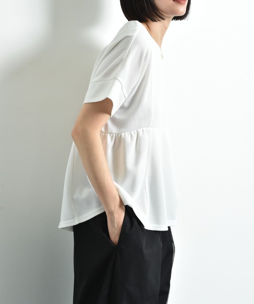 「INTERPLANET」 半袖カットソー FREE ブラック レディース_画像4