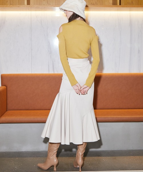 「EIMY ISTOIRE」 スカート M ベージュ レディース_画像4