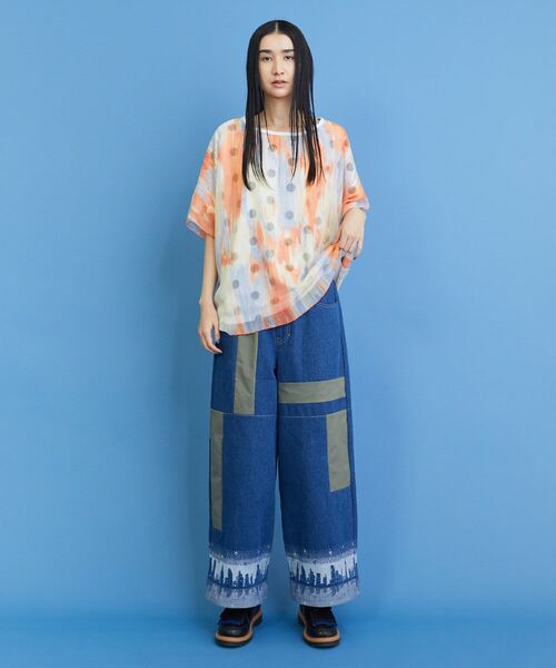 「FRAPBOIS」 半袖カットソー 1 パープル レディース_画像9