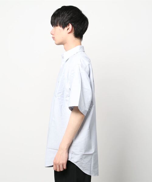 「THE NORTH FACE PURPLE LABEL」 半袖シャツ M グレー メンズの画像
