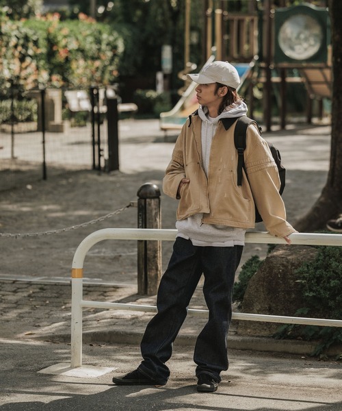 ALL RUNS ブルゾン アウター ヴィンテージライク ダック生地 ワーク