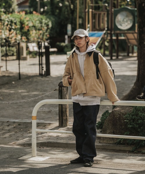 ALL RUNS ブルゾン アウター ヴィンテージライク ダック生地 ワーク