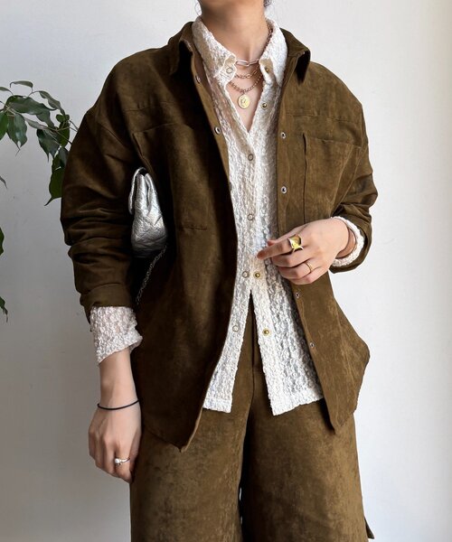 DouDou（ドゥドゥ） コート アウター 「セットアップ対応」フェイク