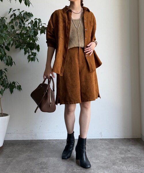 ジャケット・アウター DOU DOU DouDou コート アウター 「セットアップ対応」フェイクスエード