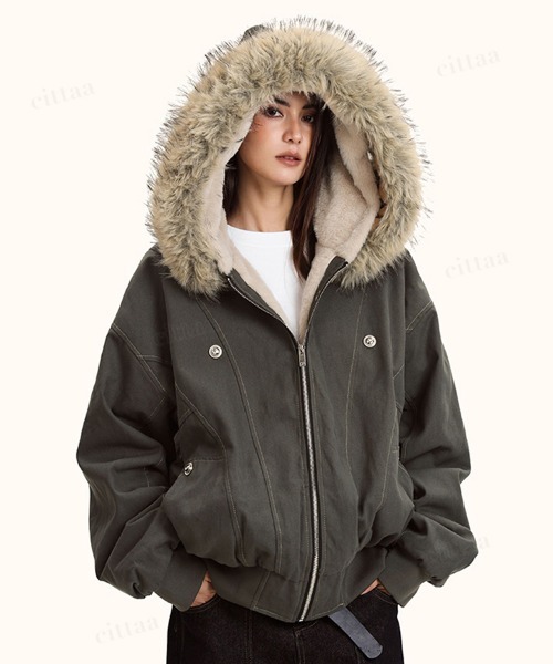 Dalfwin（ダールフィン） ブルゾン アウター 韓国ファッション ファー