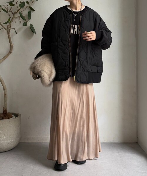 DouDou（ドゥドゥ） コート アウター キルティングMA1 レディース