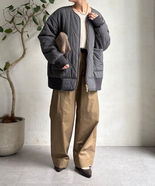 DouDou（ドゥドゥ） コート アウター キルティングMA1 レディース