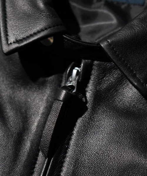 ブルゾン アウター SUNNY SPORTS GOLF / サニースポーツゴルフ LEATHER SWING TOP レザー スイングトップ メンズの画像