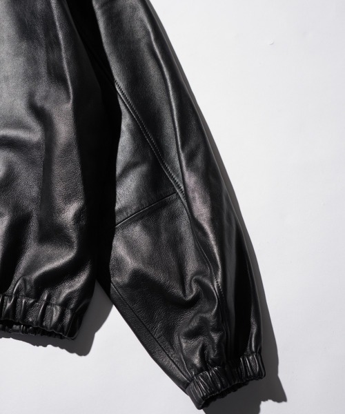 ブルゾン アウター SUNNY SPORTS GOLF / サニースポーツゴルフ LEATHER SWING TOP レザー スイングトップ メンズの画像