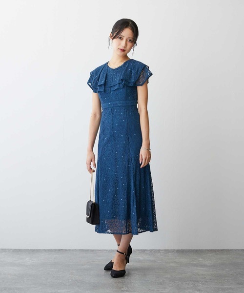 「Dorry Doll」 ノースリーブワンピース M グレイッシュベージュ レディース_画像5