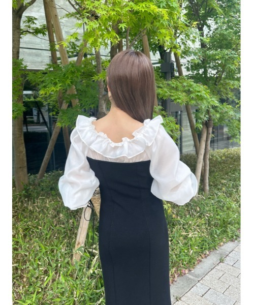 「SNIDEL」 ニットワンピース FREE モカ レディース_画像8