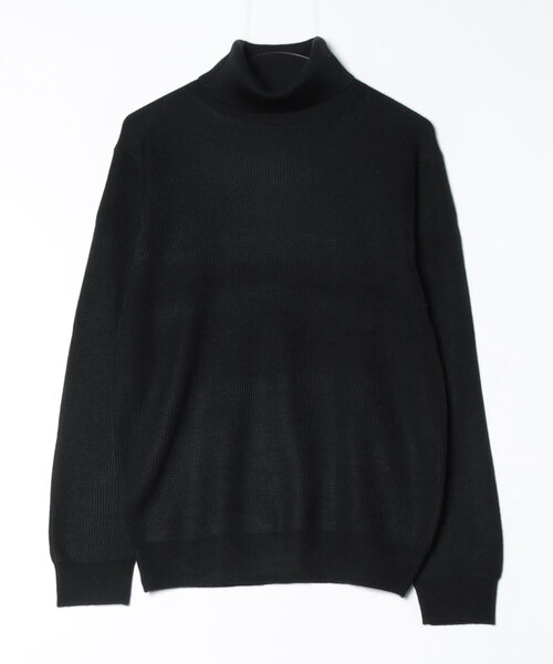 【新品】ビューティーアンドユース　タートルニット BEAUTY＆YOUTH UNITED ARROWS タートルネックニット M ブラック メンズ