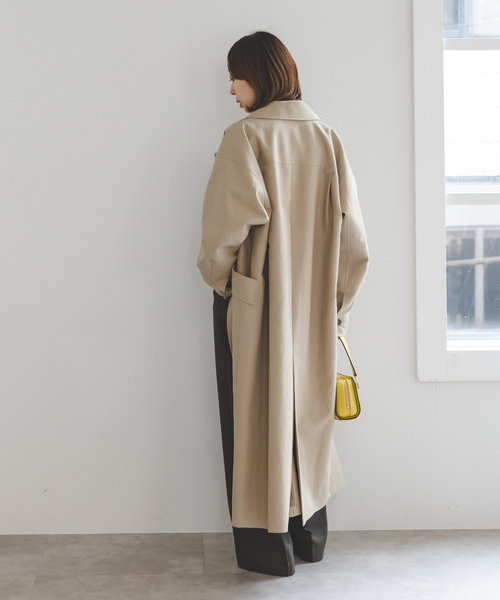 NOBLE（ノーブル） ステンカラーコート 36 ベージュ レディース