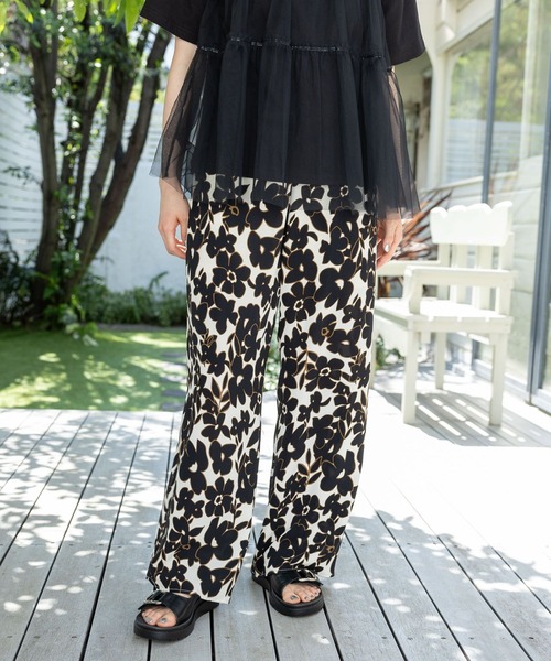 niko and…（ニコアンド） イージーパンツ FREE ホワイト レディース