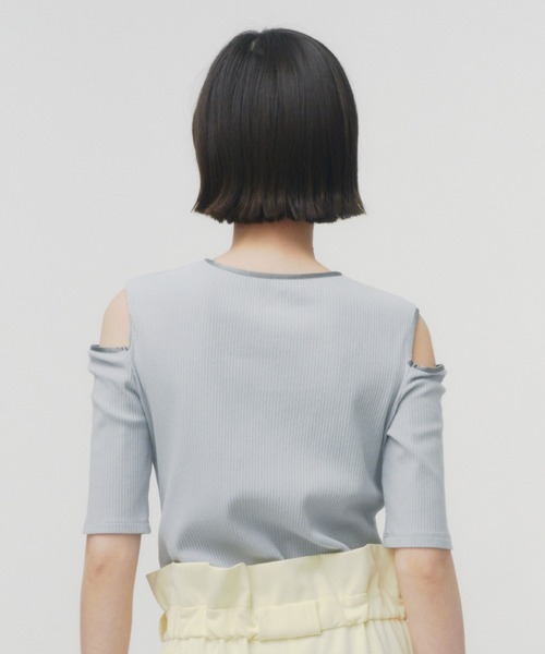 「THINGS THAT MATTER」 半袖カットソー FREE サックスブルー レディース_画像8