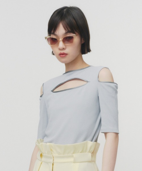 「THINGS THAT MATTER」 半袖カットソー FREE サックスブルー レディース_画像9