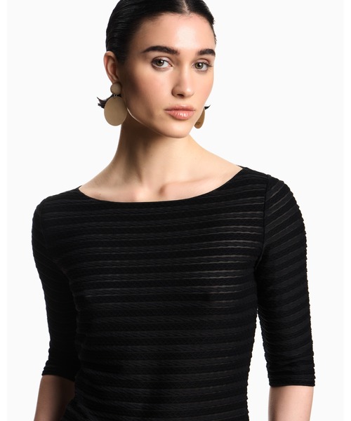 EMPORIO ARMANI ニット セーター 「エンポリオ アルマーニ」七分袖
