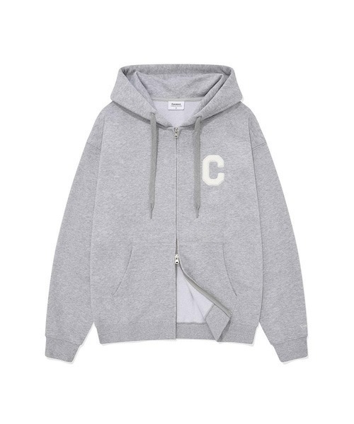 COVERNAT フリース フーディー ジップアップ パーカー L カバーナット