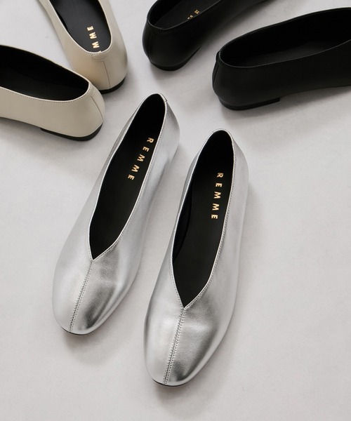 REMME（レメ） パンプス 「REMME/レメ」SHEEP LEATHERフラットシューズ