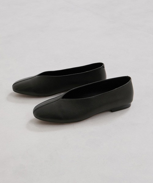 REMME パンプス　黒 REMME（レメ） パンプス 「REMME/レメ」SHEEP LEATHERフラットシューズ