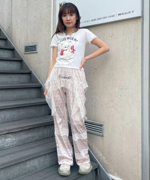Candy Stripper（キャンディーストリッパー） パンツ LACE TRIM