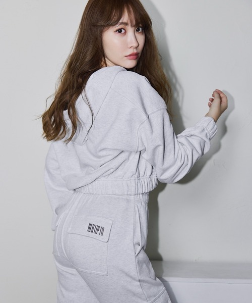 Her lip to ジップアップパーカー FREE ピンク レディース : ZOZOTOWN