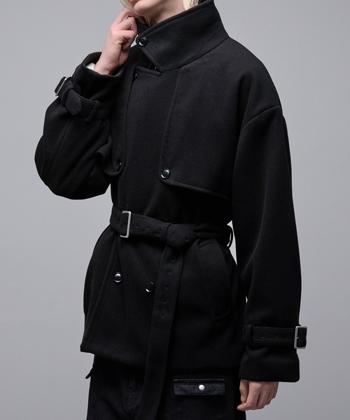 「Loose/ルース」 トレンチコート M ワインレッド メンズ_画像5