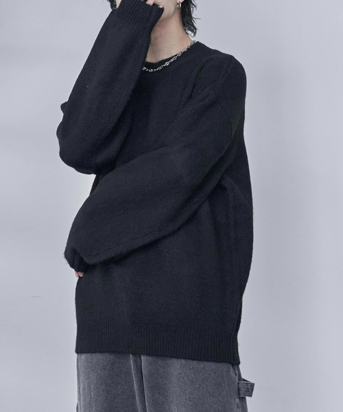 「ADAMASTE」 長袖ニット SMALL パープル メンズ_画像4